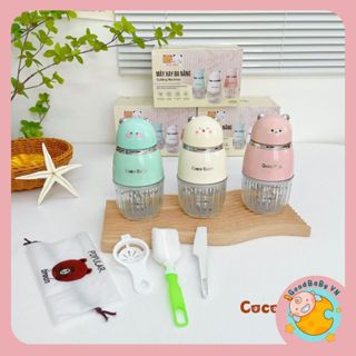 Máy xay đa năng Coco Bear Mèo 8 lưỡi xay đồ ăn dặm cho bé siêu mịn BH 18 tháng Goodbabyvn