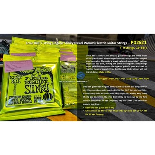 Tặng gói quà tặng trị giá 50k khi bộ dây đàn bass chính hãng Ernie Ball Nikel Wound electric guitar string set