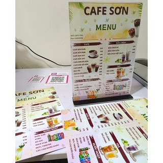 Menu ép plastic bóng cứng