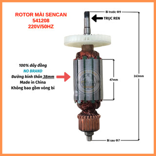 Rotor mài SENCAN 541202 Thân 38mm 220V - Tặng chổi than