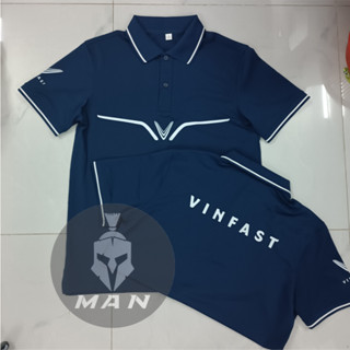 Áo thun Polo Vinfast mẫu mới - Phối cánh chim ( Ngắn ) , Thun Cá sấu Cao Cấp CVC Chống Nhăn _ Man Store