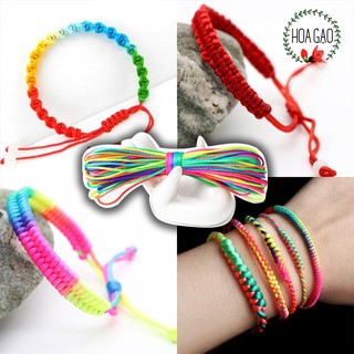 Dây đan vòng tay dây ngũ sắc dây đỏ dây làm vòng tay handmade DÂY TIM 1mm 2mm dây làm vòng tay dây làm vòng