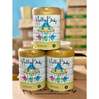 Combo 6 sữa bột hallo baby 2 infant formula 800gr dành cho trẻ từ 12-36 tháng date 1/5/2025