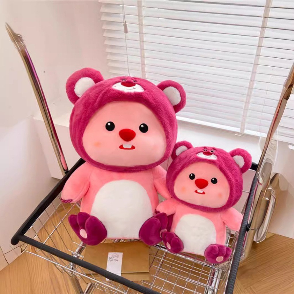 gấu Bông Loppy Dâu Tây Dễ Thương