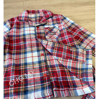 Bộ Pyjama caro Vertbau/det bé trai bea gái