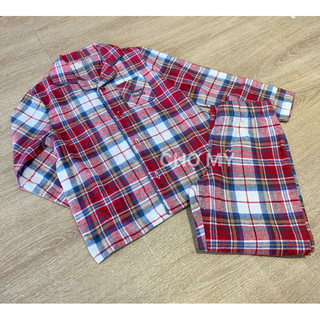 Bộ Pyjama caro Vertbau/det bé trai bea gái