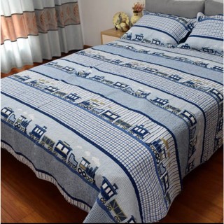 Set ga gối quilt cotton chần bông tự nhiên