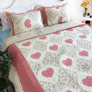 Set ga gối quilt cotton chần bông tự nhiên