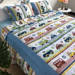 Set ga gối quilt cotton chần bông tự nhiên