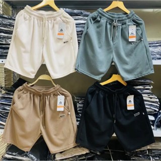 [40-85kg] combo 3 quần short nam nữ vải thun tổ ong thoáng mát logo Gudoso - được chọn màu.