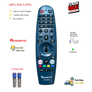 Remote Điều khiển thông minh Giọng Nói Voice + Chột Bay Tivi Aconatic RC-OS05 Hàng chính hãng theo máy 100%