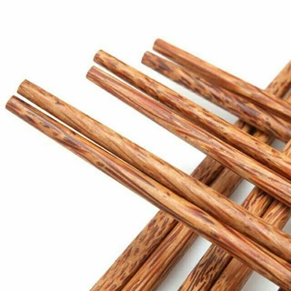 Bộ 10 đôi đũa dừa cao cấp Bến Tre, Đũa ăn an toàn sức khoẻ