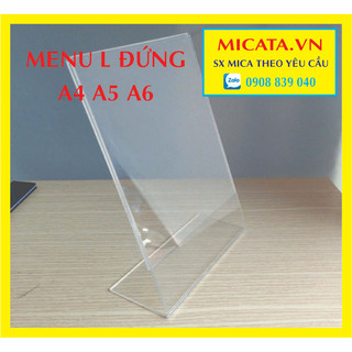 Menu mica a4l 21x30 cm a5l 15x21cm a6l 10x15ok