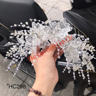 Bờm hoa đá pha lê [HC298] ẢNH THẬT SHOP CHỤP. cài tóc dâu
