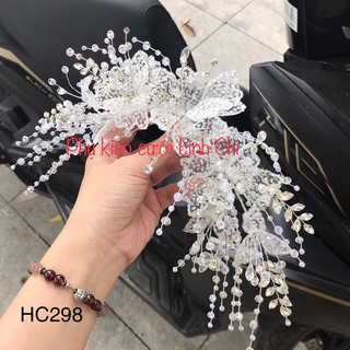 Bờm hoa đá pha lê [HC298] ẢNH THẬT SHOP CHỤP. cài tóc dâu