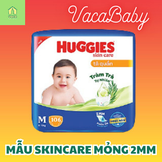 Tã bỉm quần huggies skincare jumbo m106/l104/xl88/xxl80 miếng mẫu mới mỏng 5mm