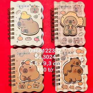 20 quyển sổ lò xo a7 sổ capybara 3024-kuromi- a7-666