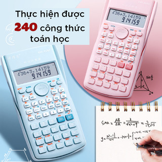 Máy tính học sinh cầm tay dexin kk-82ms-b với 240 chức năng, thực hiện phép tính nhanh