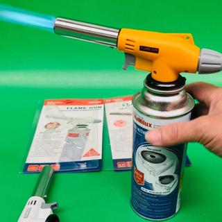 Đầu khò gas mini đánh lửa tự động - đầu khò bình gas mini đánh lửa tự động 920 vàng-đen