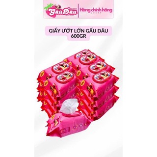 Khăn giấy ướt dâu 68 nặng 600g
