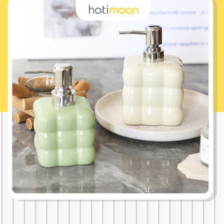 Bình sứ đựng nước rửa tay, sữa tắm, dầu gội cao cấp Hatimoon