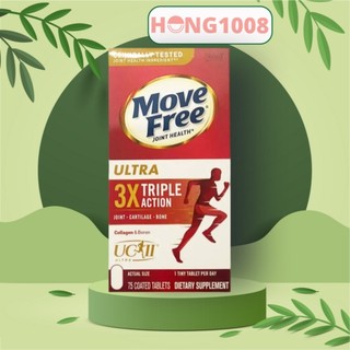 Viên Uống Move Free Joint Health Ultra Type II Collagen + Boron Hộp 75 Viên của Mỹ shop Hong1008