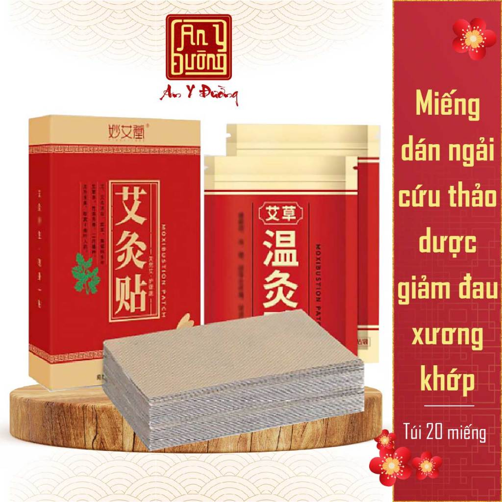 Miếng dán ngải cứu cao cấp, Giảm đau cột sống, đau thần kinh tọa - An Y Đường