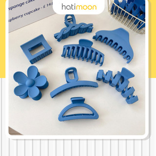 Kẹp tóc càng cua Hàn Quốc nữ đẹp hottrend nhám cỡ size lớn Hatimoon - Cặp búi tóc dễ thương
