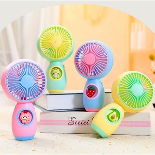 Quạt tích điện cầm tay mini 3 chế độ hàn quốc siêu xinh mát dùng 2-4h tích điện kèm pin sạc