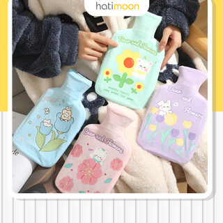 Túi chườm nóng lạnh 1000ml HATIMOON túi chườm đau bụng kinh nguyệt dành cho bạn nữ, túi sưởi ấm