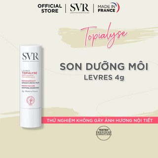 Sáp dưỡng ẩm môi bị khô, nứt nẻ và tổn thương SVR Topialyse Levres 4g