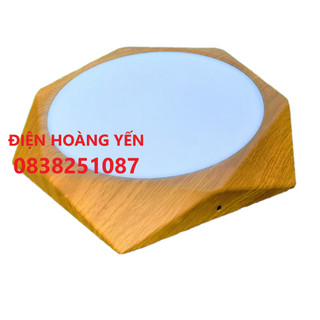 Đèn led ốp nổi lục giác 18w 3 chế độ hufa