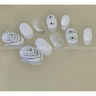 NailBox Chuchu . Nơ Bạc ( Ảnh Shop Tự Chụp )
