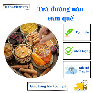 Trà đường nâu cam quế thảo mộc danavietnam bổ máu, cho da hồng hào - set 10, 20, 30 gói