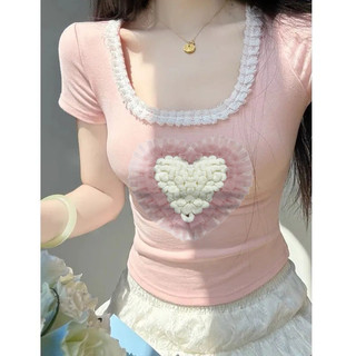 Áo Thun BaBytee Ôm Body Fix Dáng Viền Ren