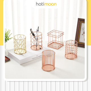 Lọ đựng bút, cọ trang điểm inox cứng cáp Hatimoon