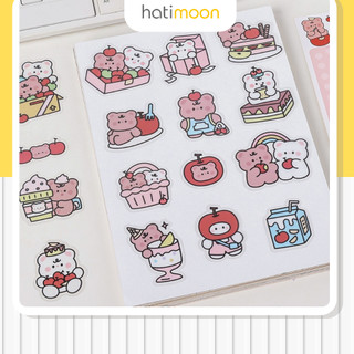 Set 40 hình sticker trang trí nhựa PET chống thấm nước dễ thương mẫu 002