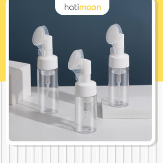 Bình xịt tạo bọt mịn, có đầu cọ silicone matxa mềm mại 100ml HATIMOON