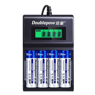 Combo Dock Sạc Nnanh Đầu USB và 4 Pin Sạc NiMh AA 3200mAh/3300mAh/5800mAh 1.2V MiCro Karaoke 2A Có LED Báo Đầy Tự Ngắt