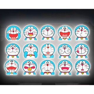 💎[ DOREMON DORAEMON ] STICKER DECAL PHẢN QUANG CẢNH BÁO DÁN XE, NÓN BẢO HIỂM