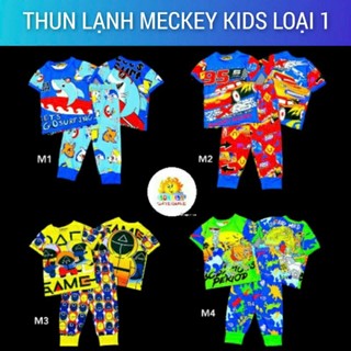 Bbnd99 đồ bộ quần dài tay ngắn thun lạnh 3d bé trai size đại
