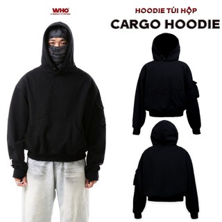 Áo hoodie who concept cargo hoodie hoodie túi hộp