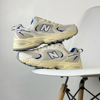 Giày sneaker N_B_530 màu kem lòng xanh mới nhất 2024 (full box chuẩn)