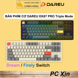 Bàn phím cơ không dây DAREU EK87 Pro (Triple Mode, Cherry PBT Double Shot, Hotswap)