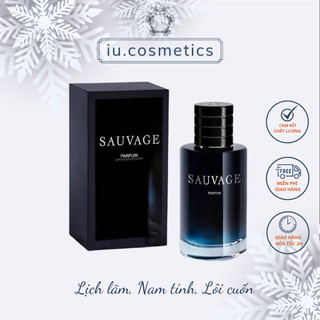 Nước hoa nam Sauvage EDP 100ml - Dầu thơm nam tính badboy cuốn hút - iu.cosmetics