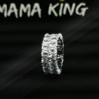 (TẶNG KÈM NHẪN)Nhẫn siêu đẹp đính full đá nhân tạo CZ 3A+ 9ly MAMA KING N5