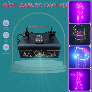 Đèn laser con vịt bay phòng chuyên nghiệp 3D cực ảo cho vũ trường, bar, karaoke, hơn 500 hiệu ứng vịt, cá voi, cáo, thú
