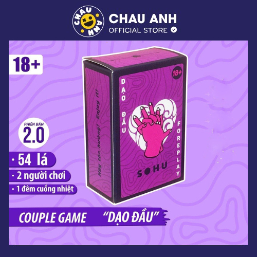 [Che tên] Bộ bài drinking game Dạo Đầu datenightideas cho cặp đôi hẹn hò 54 lá