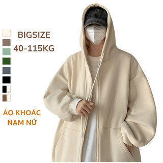 40-115kg Áo Khoác Nam Nữ Bigsize Unisex ULZZANG Nỉ Thu Đông
