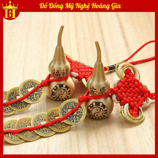 Hồ lô treo ngũ đế cầu may mắn, bình an